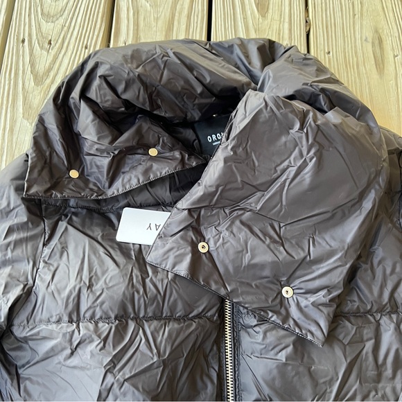 Orolay cropped down puffer coat jacket black M NEW NWT - Picture 3 of 9